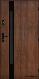 Drzwi Zewnętrzne PANTOR MARS 09 Prawe 100 Orzech Grube 72mm Ciepłe