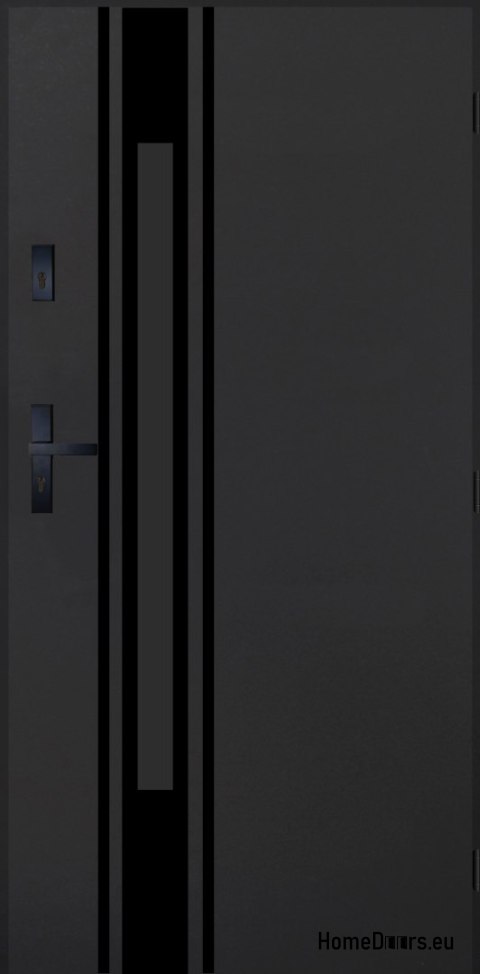 Drzwi Zewnętrzne PANTOR MARS 10 Prawe 100 Antracyt Grube 72mm Ciepłe