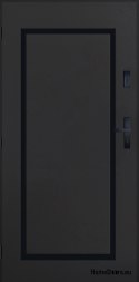 Drzwi Zewnętrzne PANTOR SYRIUS Lewe 90 Antracyt Grube 72mm Ciepłe