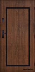 Drzwi Zewnętrzne PANTOR SYRIUS Prawe 100 Orzech Grube 72mm Ciepłe