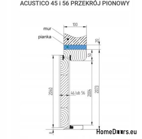 ANTI-BURGLARY DOOR RC2 ACUSTICO L 56 MM ANTI-BURGLARY DOOR RC2 ACUSTICO L 56 MM