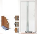 ANTHRACITE OUTER DOOR WHITE W18 80/90
